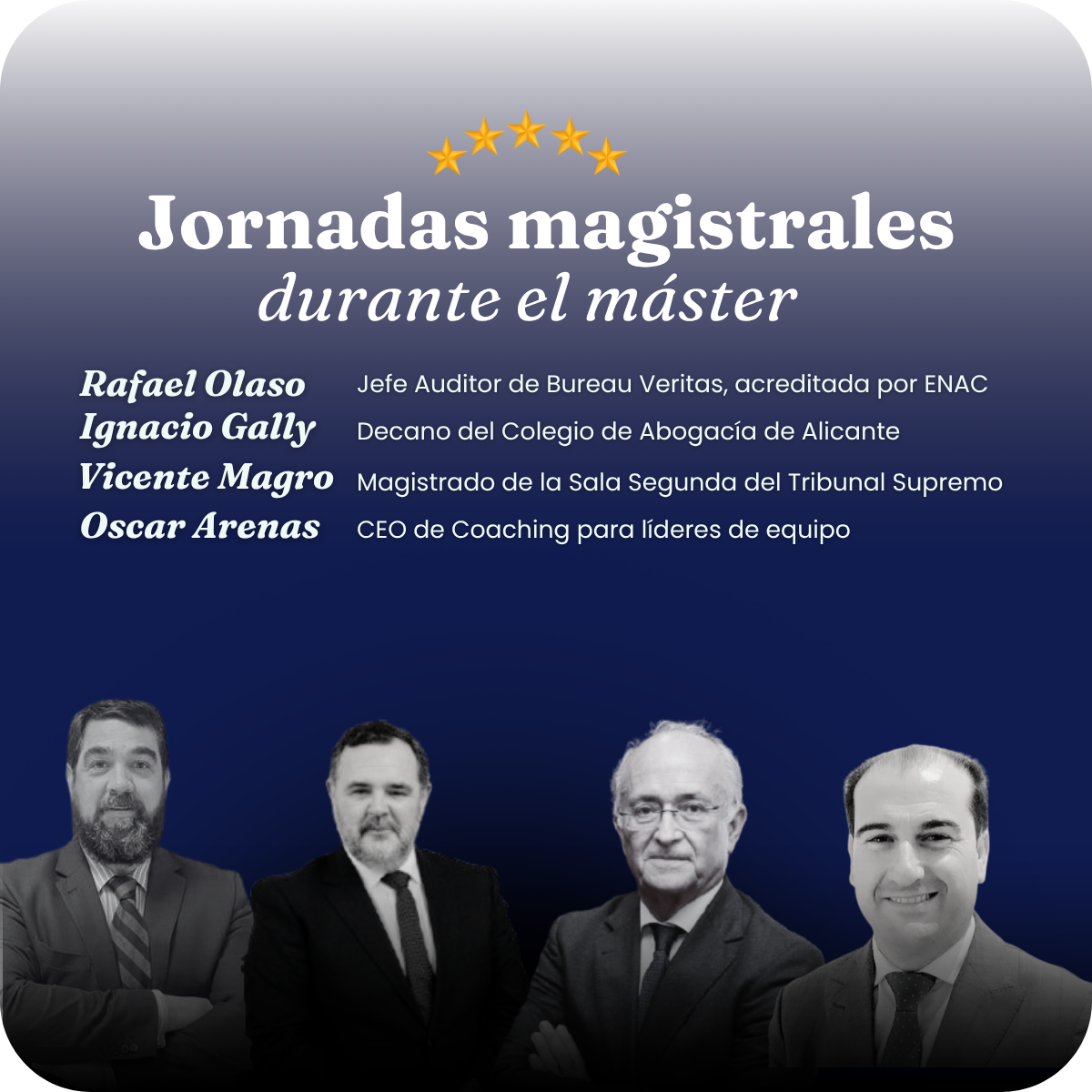 Invitados para el master de Dirección de Compliance en la UA