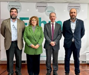 Evento FEHM. Rafael Olaso, María José Aguiló, Guillermo Butler y David Gómez.
