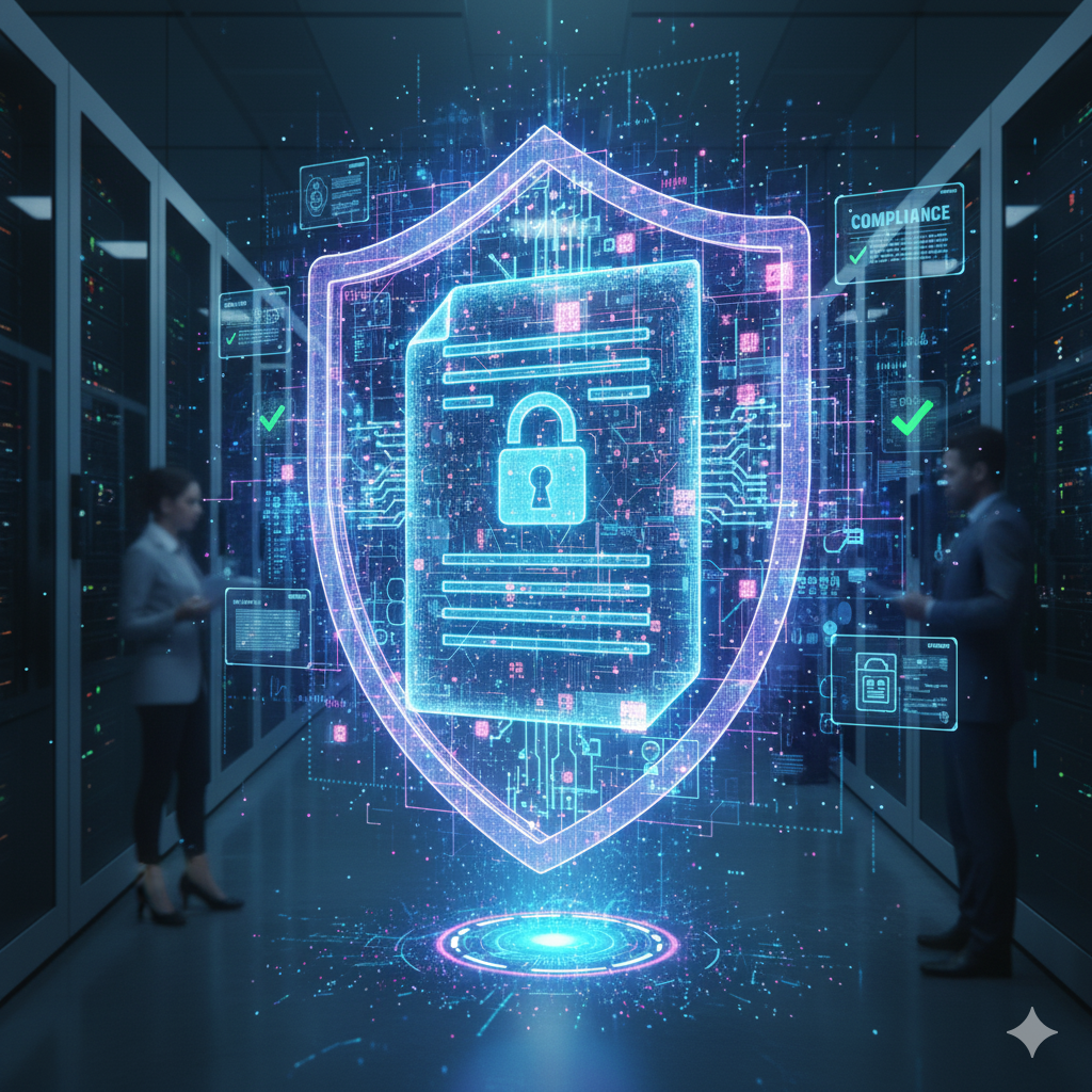 documento protegido con datos ISO 27001 - foto generada con IA
