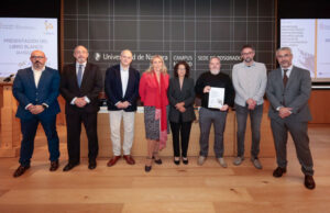 Ponentes y organizadores de la presentacion del libro blanco de IA+Igual en DATAI-Universidad de Navarra