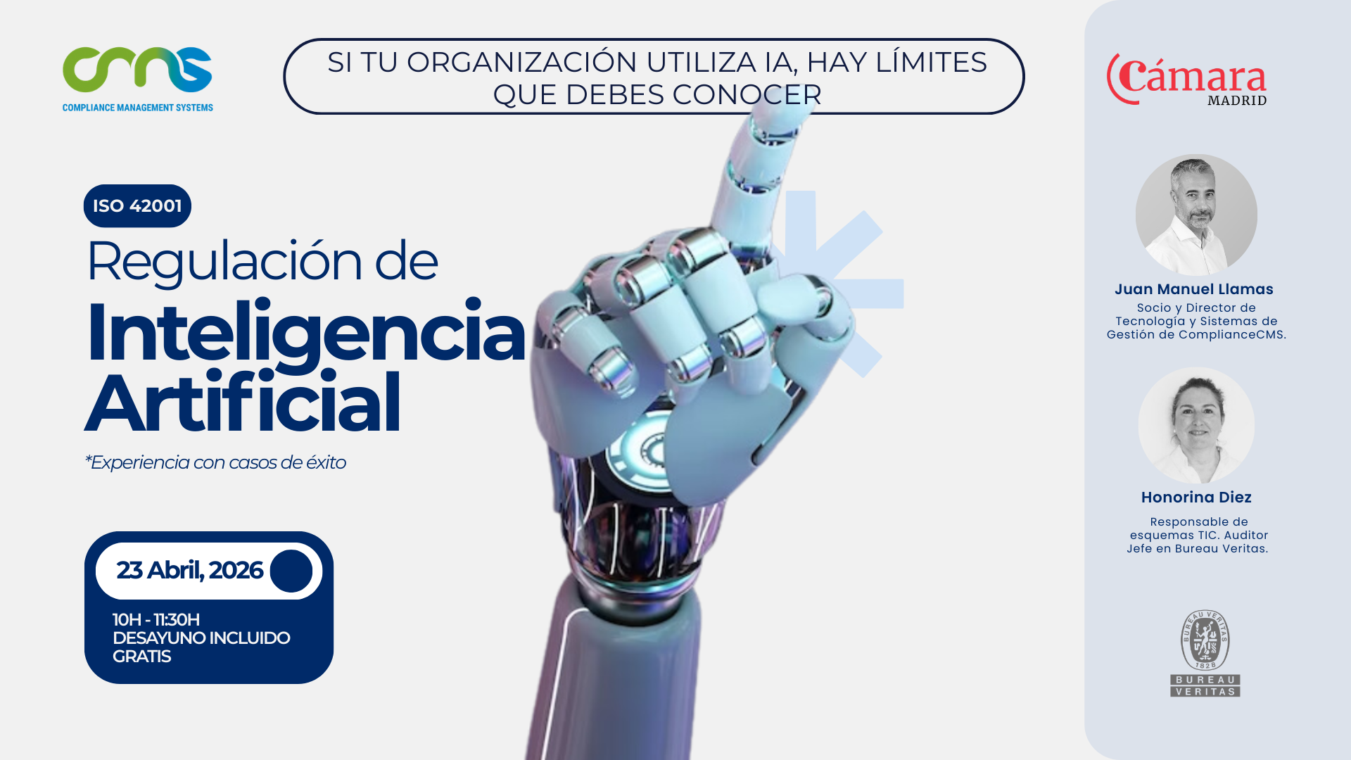 portada evento regulacion IA en Camara Comercio Madrid abril 2026