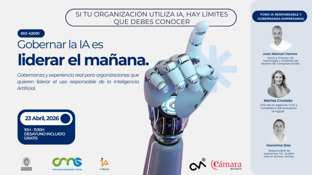 portada evento regulacion IA en Camara Comercio Madrid abril 2026